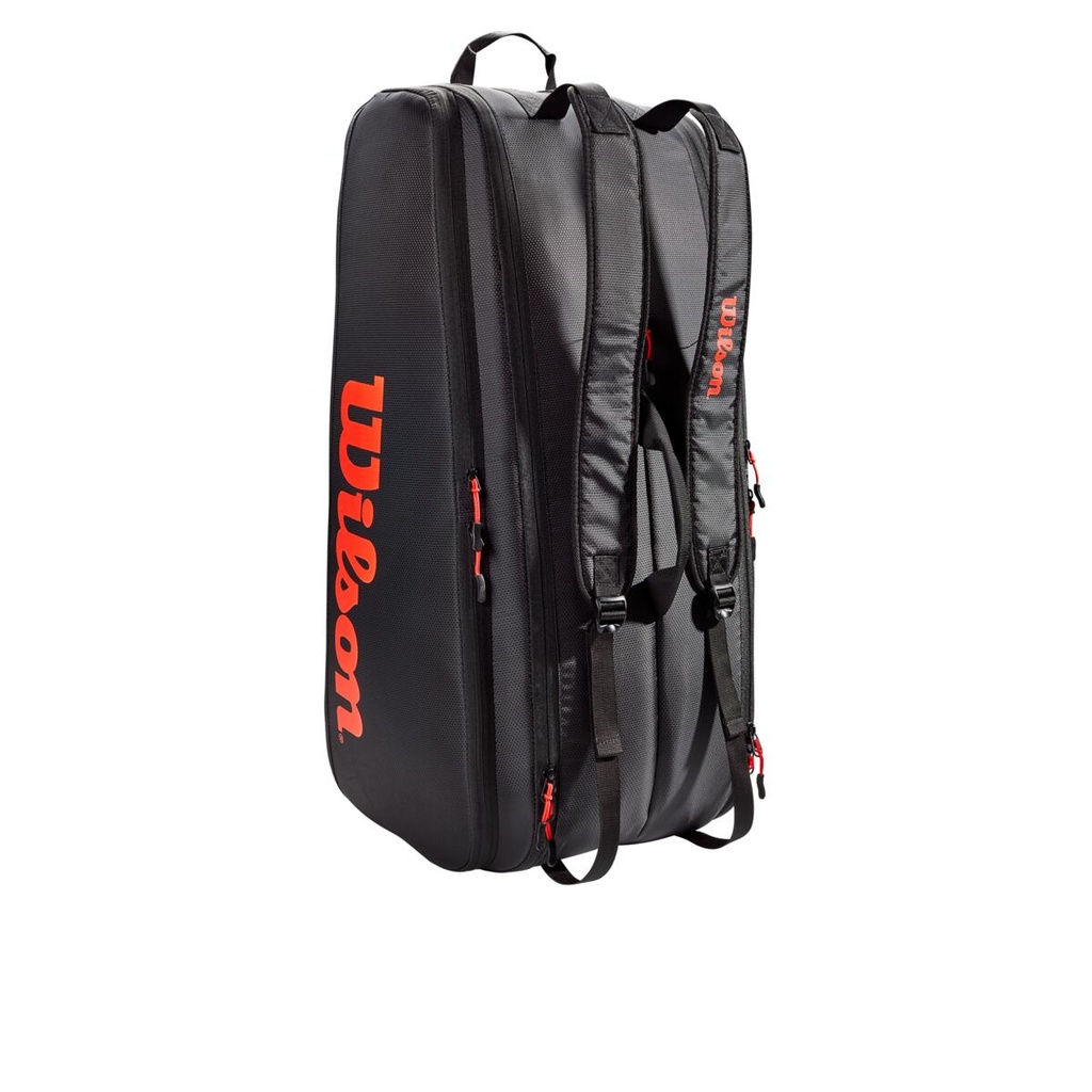 Bolso de Tenis Wilson Tour 6 Pk Rojo/Negro