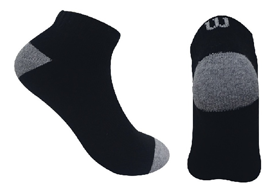 Calcetin/Media tobillera de algodón Wilson Unisex X3 Surtido Unitalla