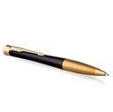 Boligrafo Giratorio Urban Negro Mate - Acabado Oro