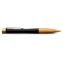Boligrafo Giratorio Urban Negro Mate - Acabado Oro