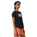 Camiseta de mujer New Balance Graphic Accelerate Negro