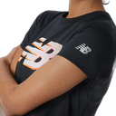 Camiseta de mujer New Balance Graphic Accelerate Negro