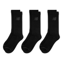 Media Alta Performance Cotton Cushioned Crew 3 Pack Negro