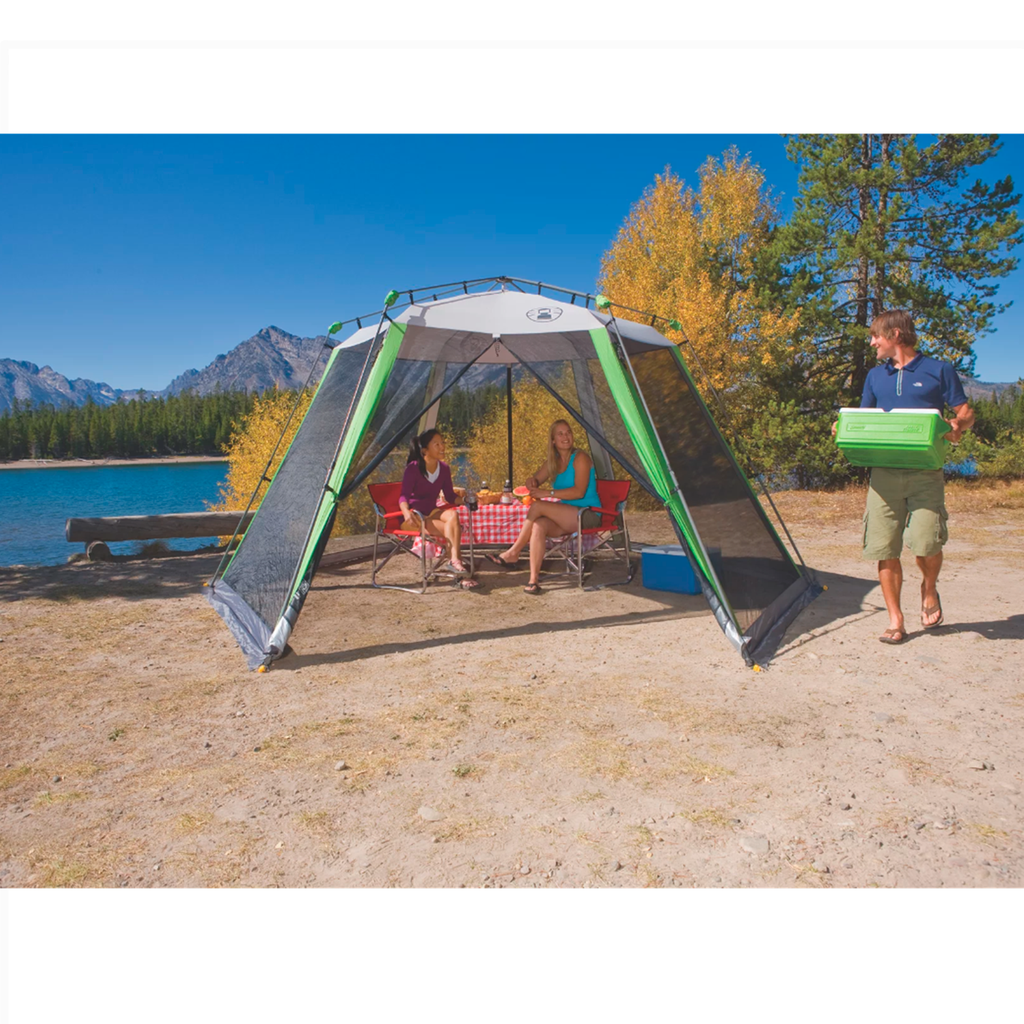 Toldo Coleman 15 x 13 con montaje instantáneo Gris/Verde
