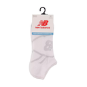 Media Corta New Balance Peformance Unisex 3 Pack Blanco/Gris
