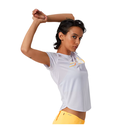 Camiseta de mujer New Balance Graphic Accelerate Lila