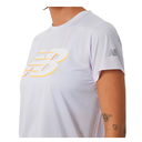 Camiseta de mujer New Balance Graphic Accelerate Lila