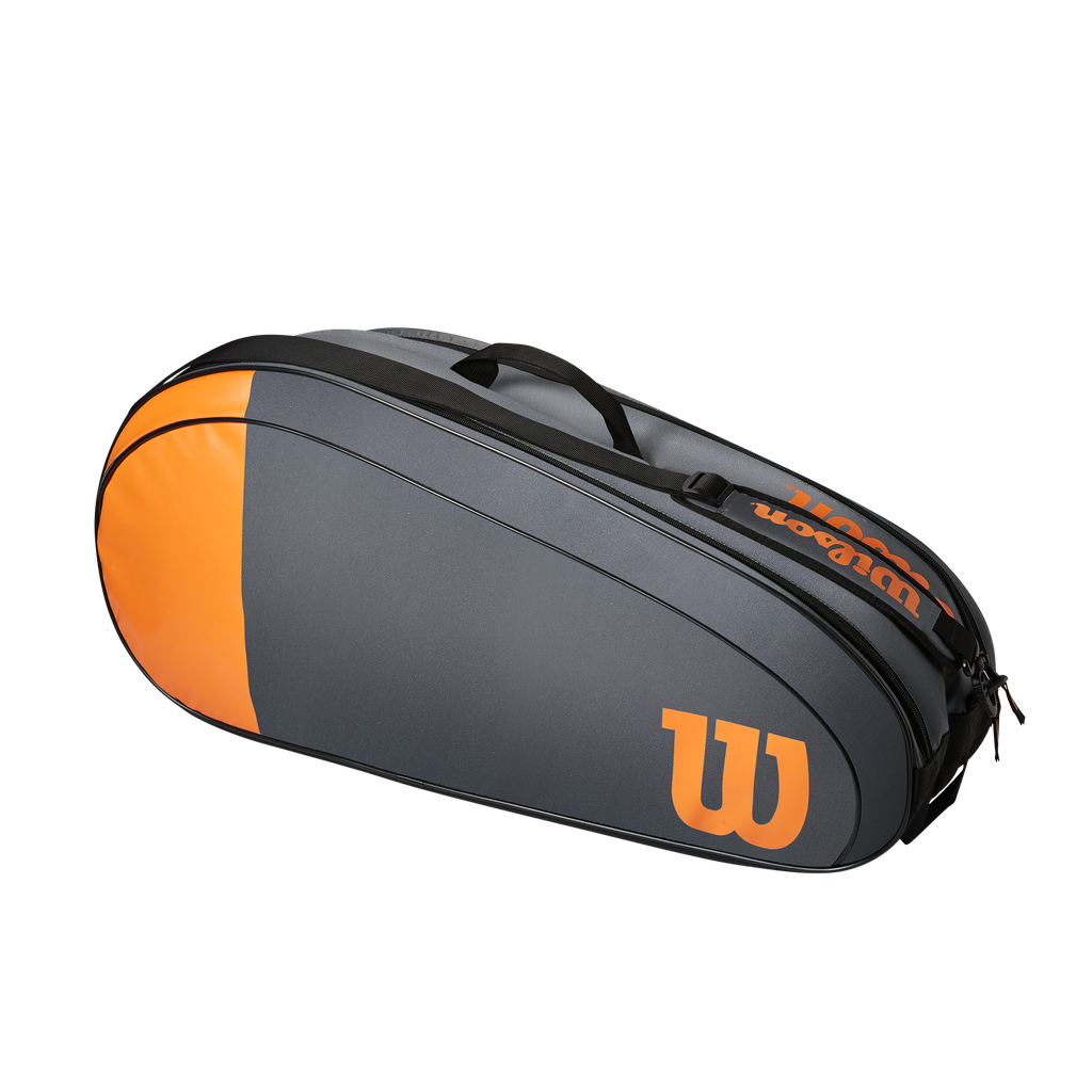 Bolso de Tenis Wilson Team X6 Gris Naranja