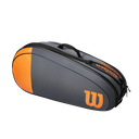 Bolso de Tenis Wilson Team X6 Gris Naranja