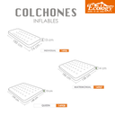 Colchón Inflable Ecology con Bolsa Matrimonial
