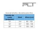 Bicicleta Rin 12 Deluxe PLT Dinosaurs para Niños