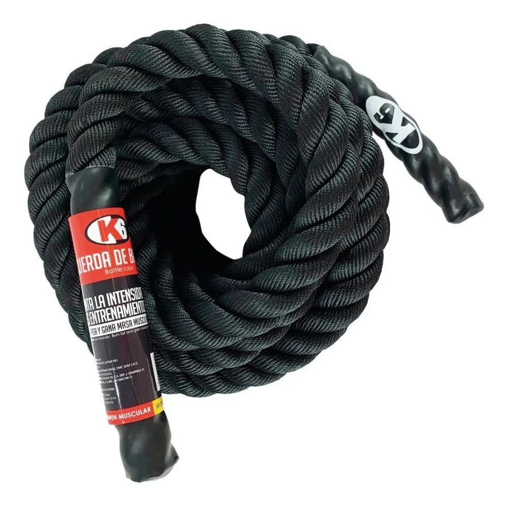 Cuerda de Acondicionamiento Crossfit Negra K6