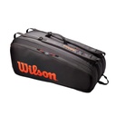 Bolso de Tenis Wilson Tour 6 Pk Rojo/Negro