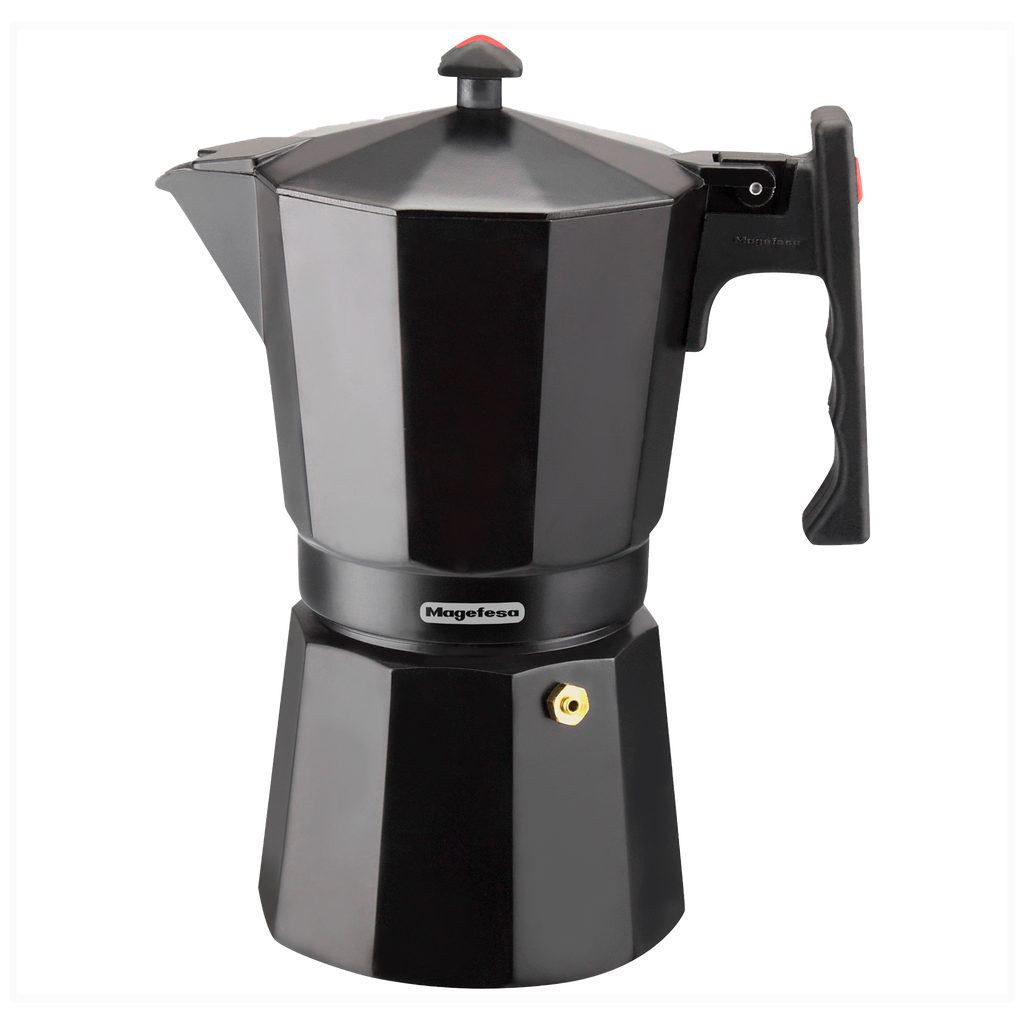 Cafetera Greca Magefesa Aluminio Negra 9 Tazas 