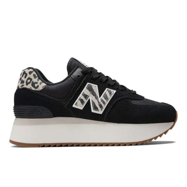 Zapato Lifestyle Mujer New Balance 574 Plataforma Negro/Beige (12 pares)