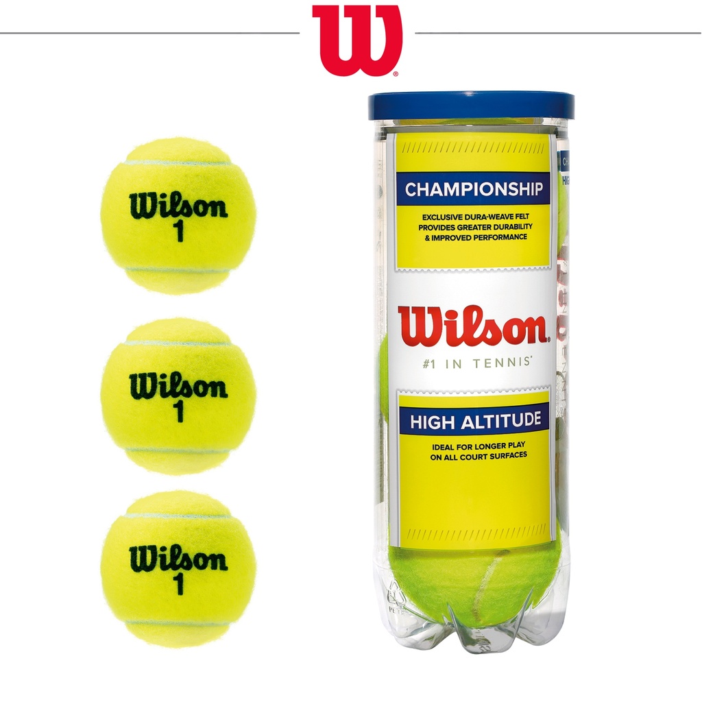 Pelotas de Tenis Wilson Championship High Altitude en Envase 3 unidades (T1002)
