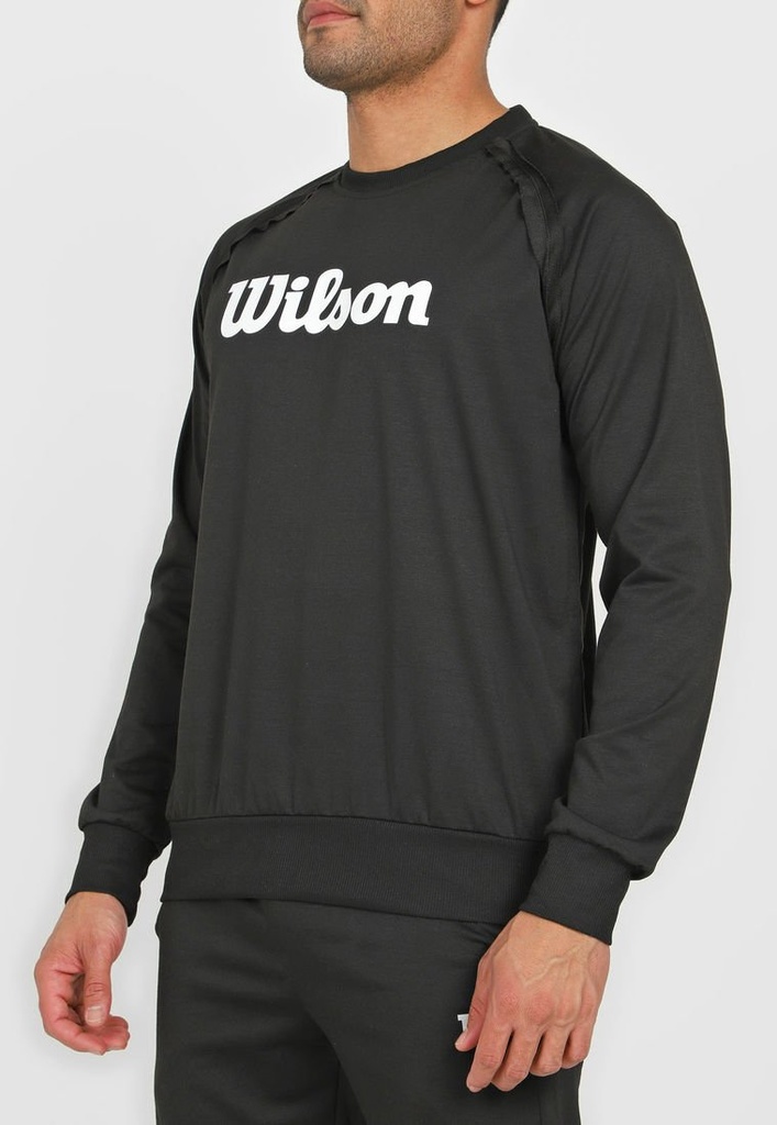 Sudadera Wilson con Cierre French Terry Caballero 98483 Negro