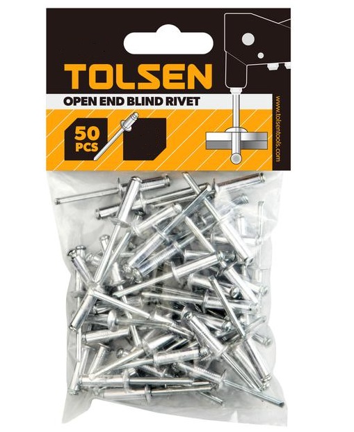 Remache Ciego Tolsen  50Pcs 4 x 10 mm