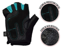 Guantes para Pesas K6 Energetic sin Muñequera Turquesa