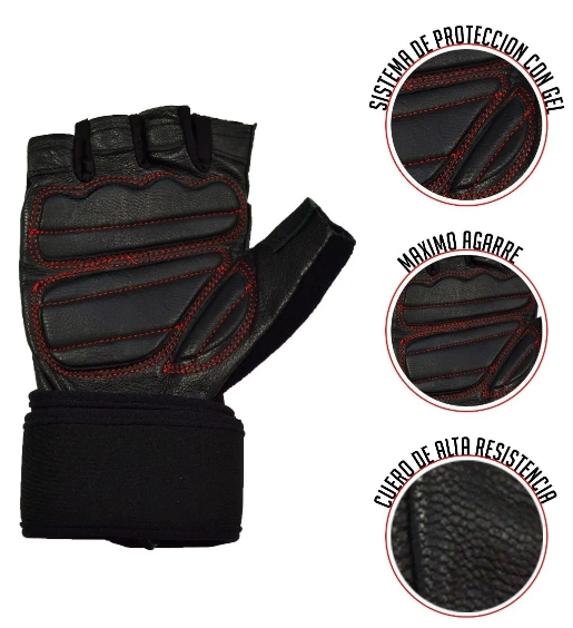 Guantes para Pesas K6 Ice Border Rojo