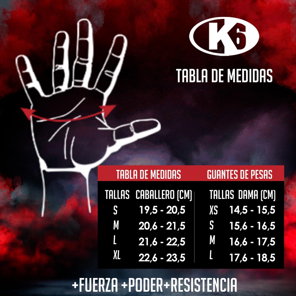 Guantes para Pesas K6 Energetic sin Muñequera Fucsia