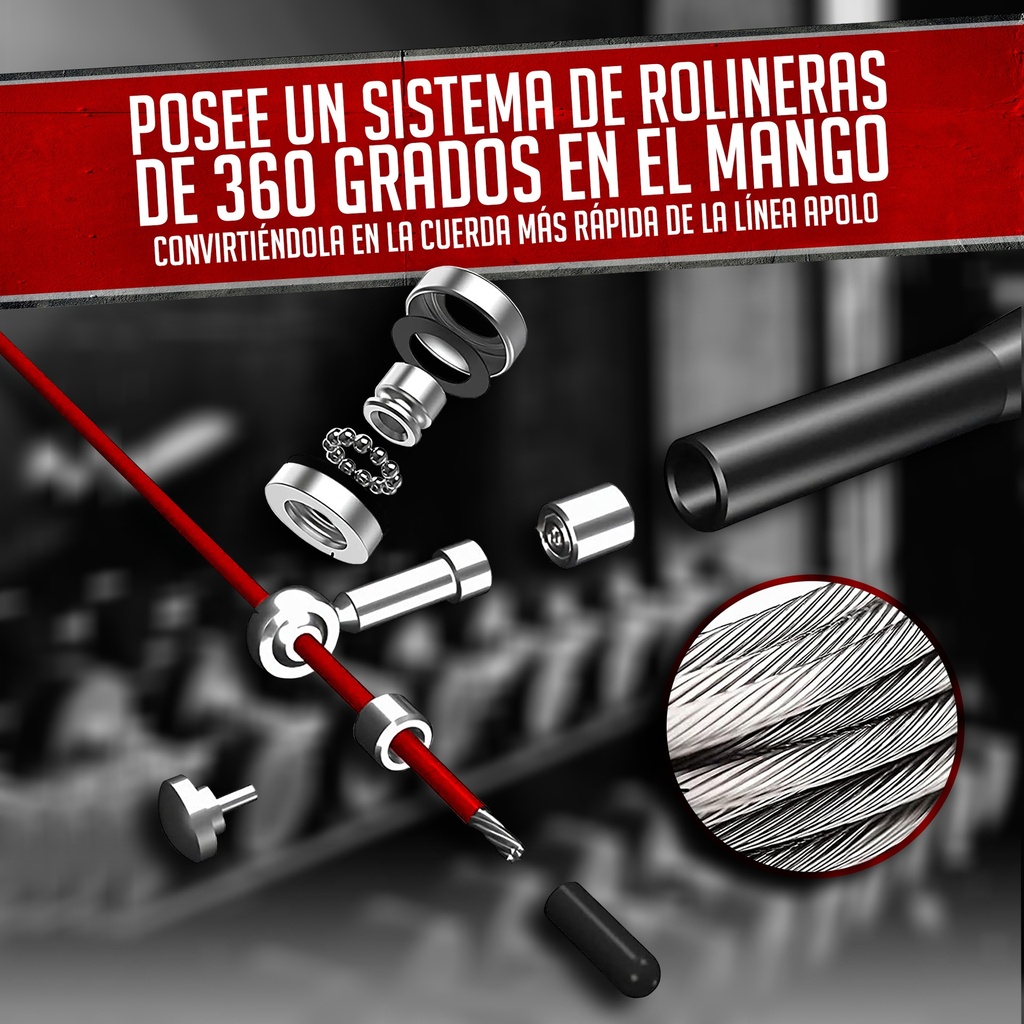 Cuerda Para Saltar K6 Apolo V Ajustable
