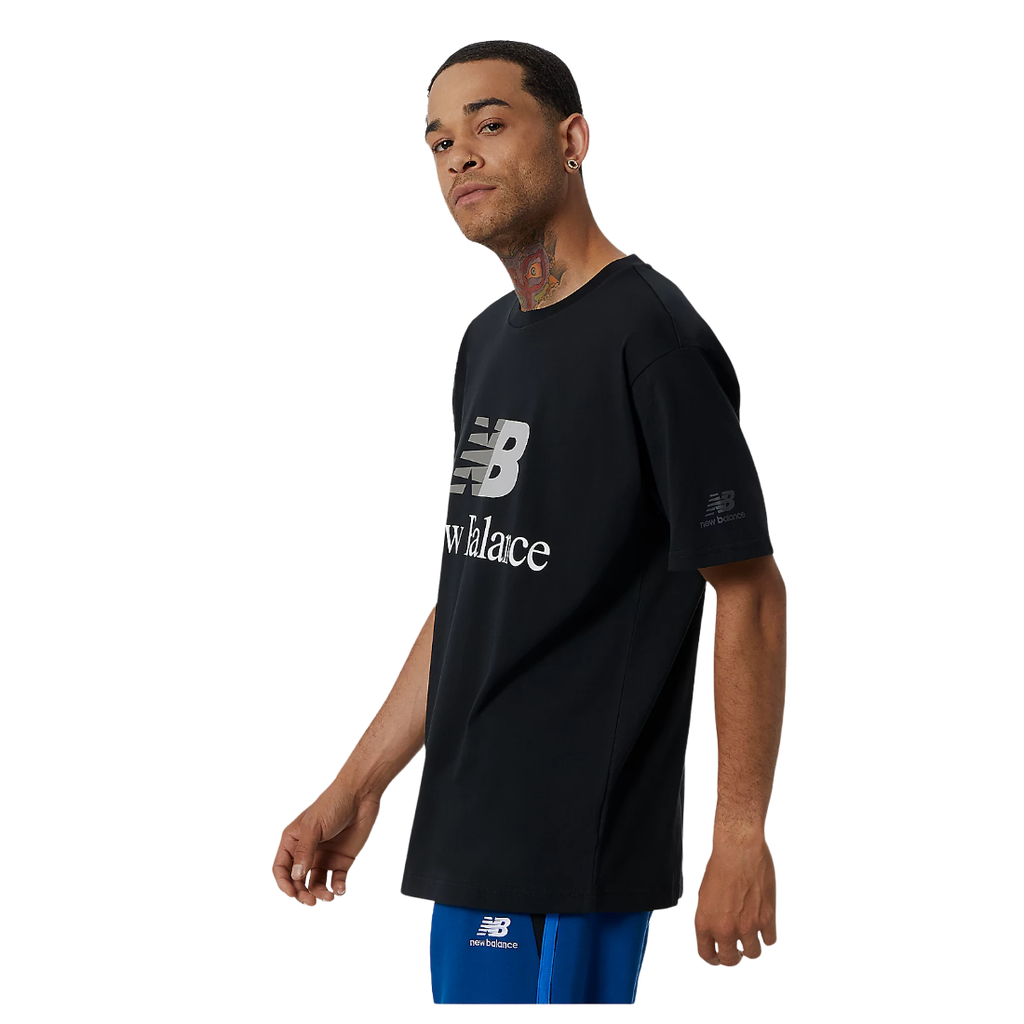 Camiseta de hombre New Balance Essentials Celebrate Negro