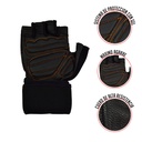 Guantes para Pesas K6 Ice Border Naranja (XL)