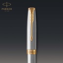Bolígrafo Roller Parker Sonnet Acero Inoxidable Acabado Oro