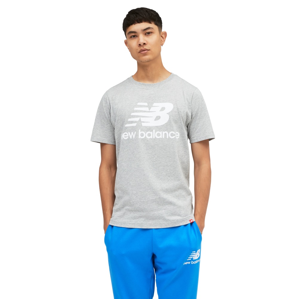Camiseta de Hombre New Balance Essentials Gris