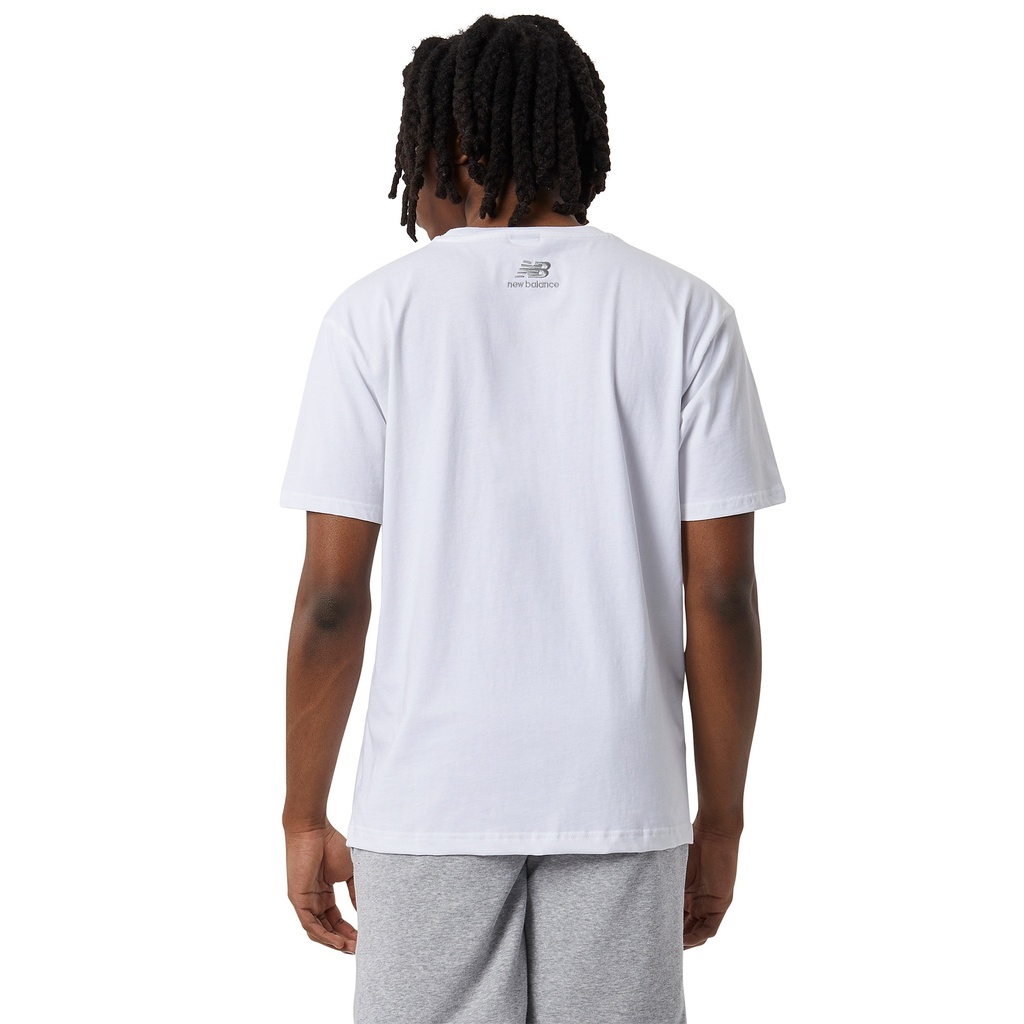 Franela de Hombre New Balance Athletics Graphic Logo Blanca