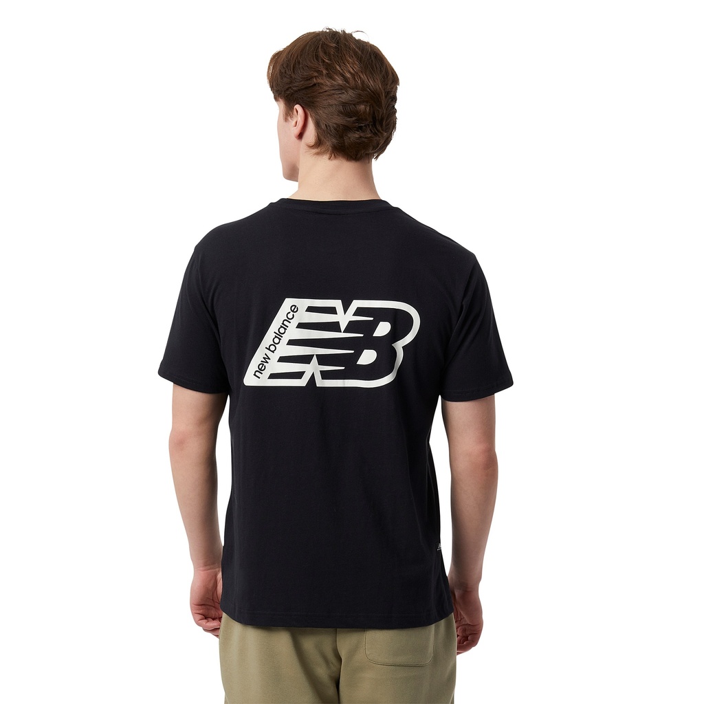 Camiseta de Hombre New Balance Essentials Graphic Negra