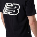 Camiseta de Hombre New Balance Essentials Graphic Negra
