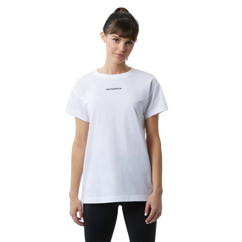 Camiseta de mujer New Balance Ralentless Crew Blanco