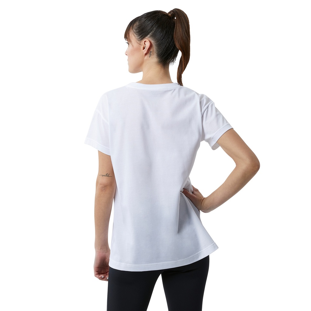 Camiseta de mujer New Balance Ralentless Crew Blanco