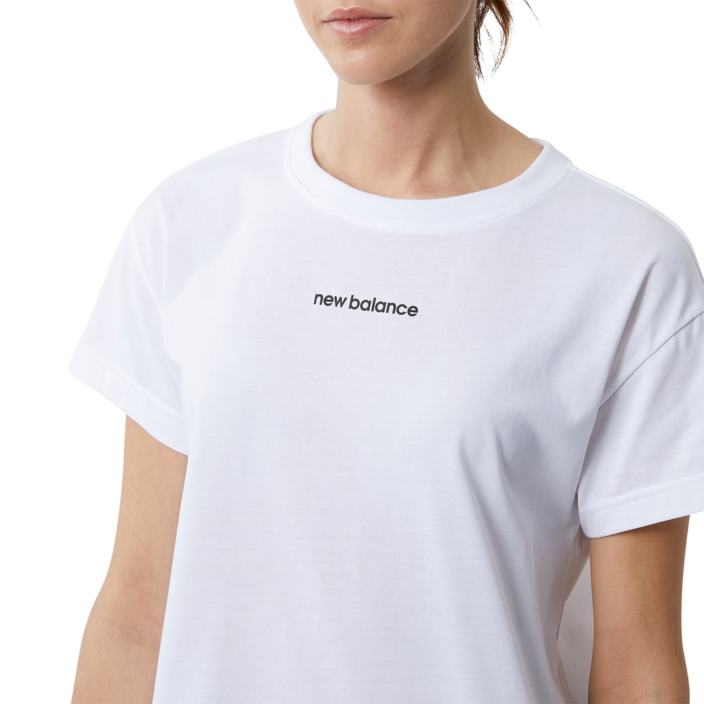 Camiseta de mujer New Balance Ralentless Crew Blanco