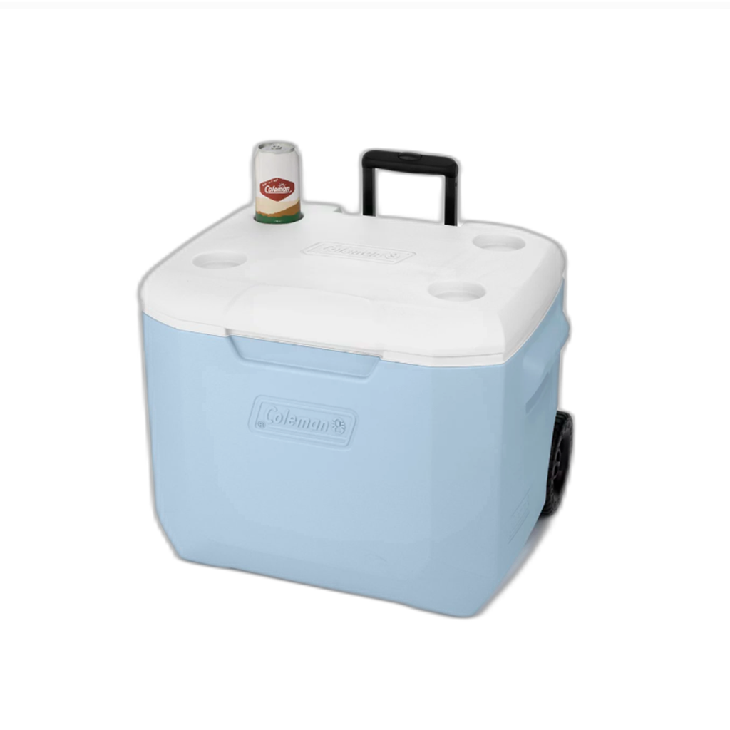 Cava Coleman 60 QT Ruedas Azul Claro 