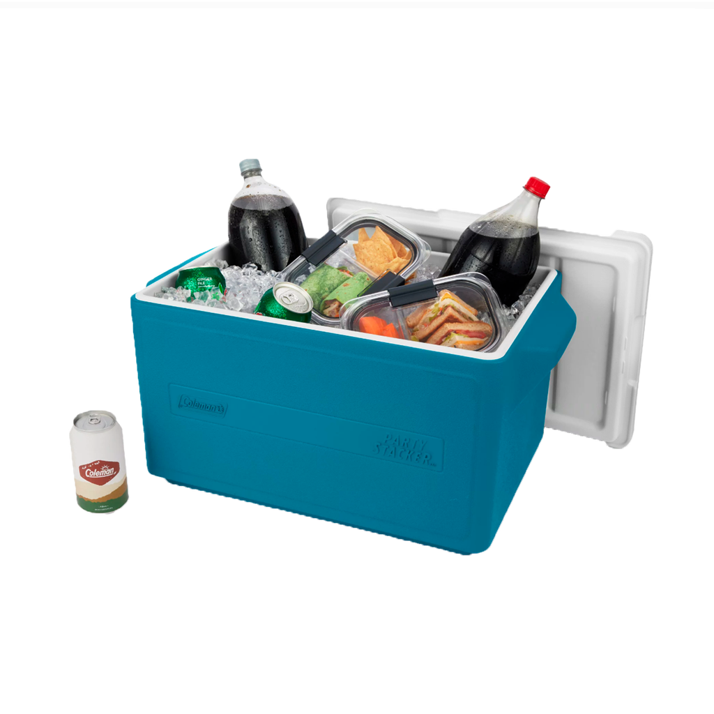 Cava portátil Coleman Chiller™ Party Stacker™ capacidad 48 latas Azul 