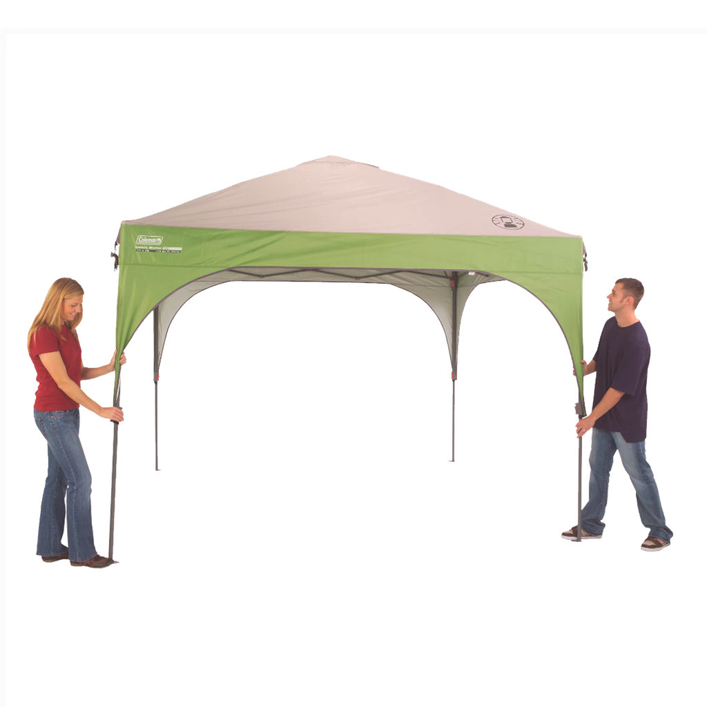 Toldo Coleman 10 x 10 con montaje instantáneo Gris/Verde