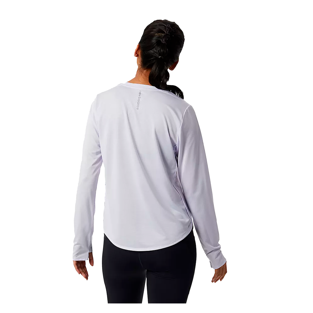 Sweater de mujer New Balance Accelerate Blanco