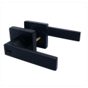 Cerradura Manilla Venezia Visalock Baño Negro Mate
