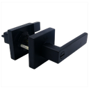 Cerradura Manilla Venezia Visalock Baño Negro Mate