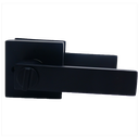 Cerradura Manilla Venezia Visalock Baño Negro Mate