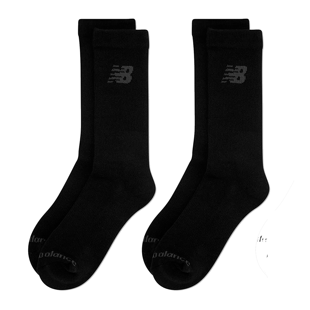 Media Alta New Balance Unisex 2 Pack Negro