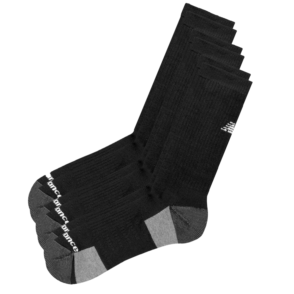 Media Alta New Balance Essential 3 Pack Negro