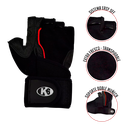Guantes para Pesas K6 Ice Border Rojo