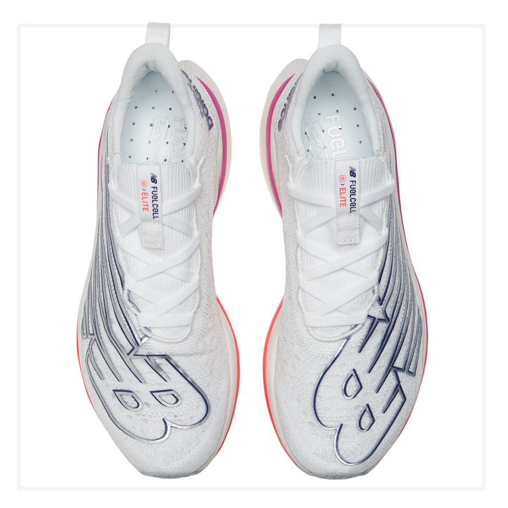 Zapato de Mujer New Balance FuelCell SuperComp Elite v3 Blanco/Rosado