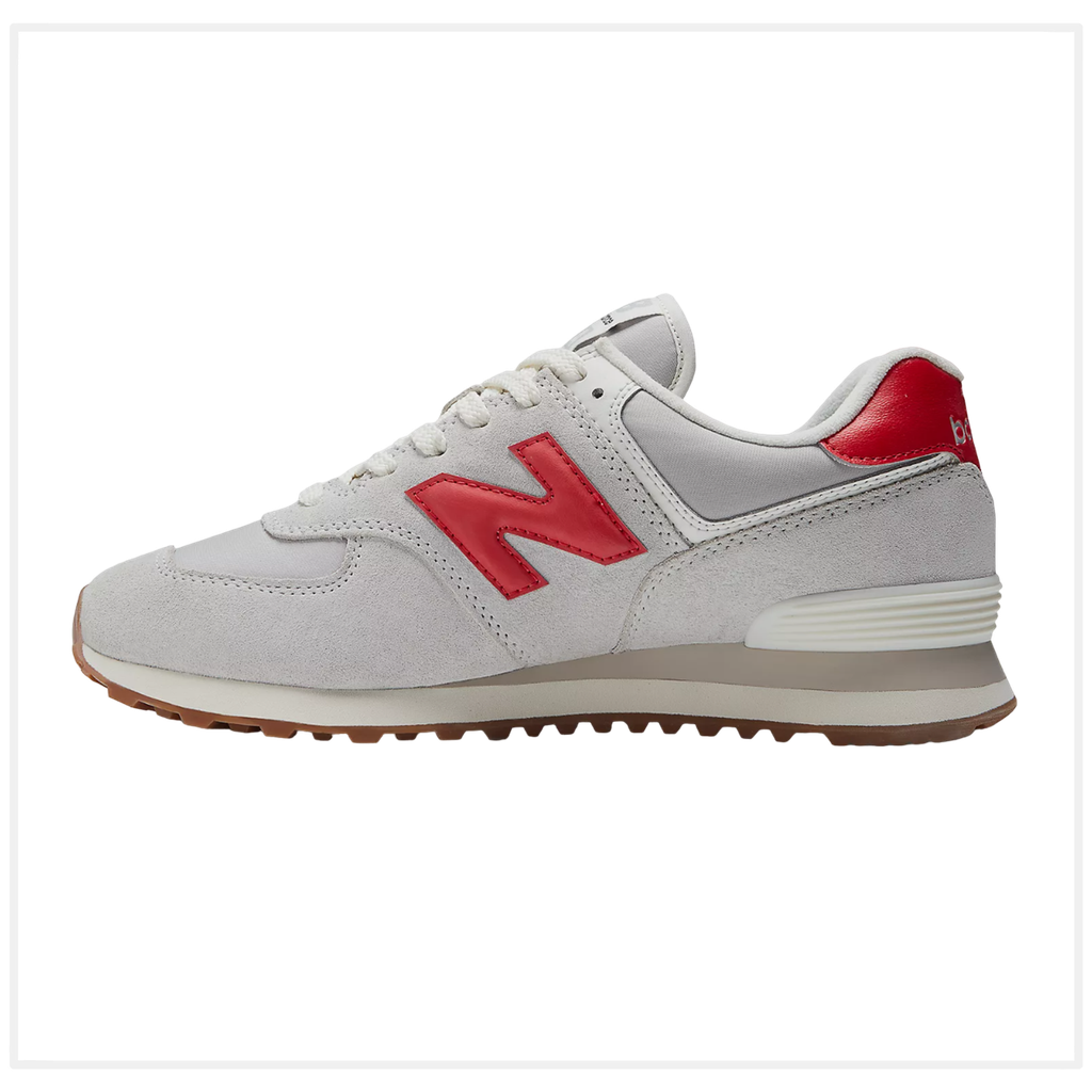 Zapato de Hombre New Balance Lifestyle 574 Gris/Rojo