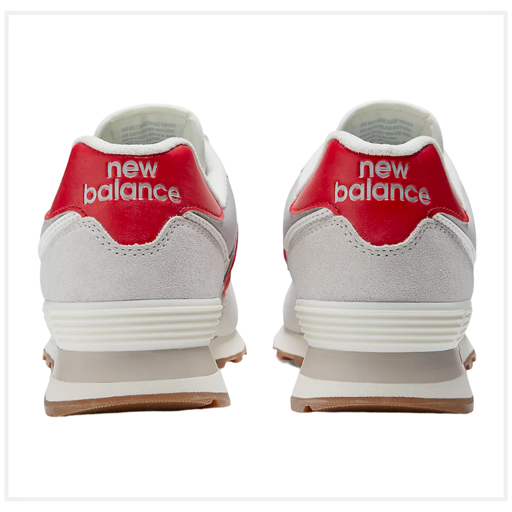 Zapato de Hombre New Balance Lifestyle 574 Gris/Rojo