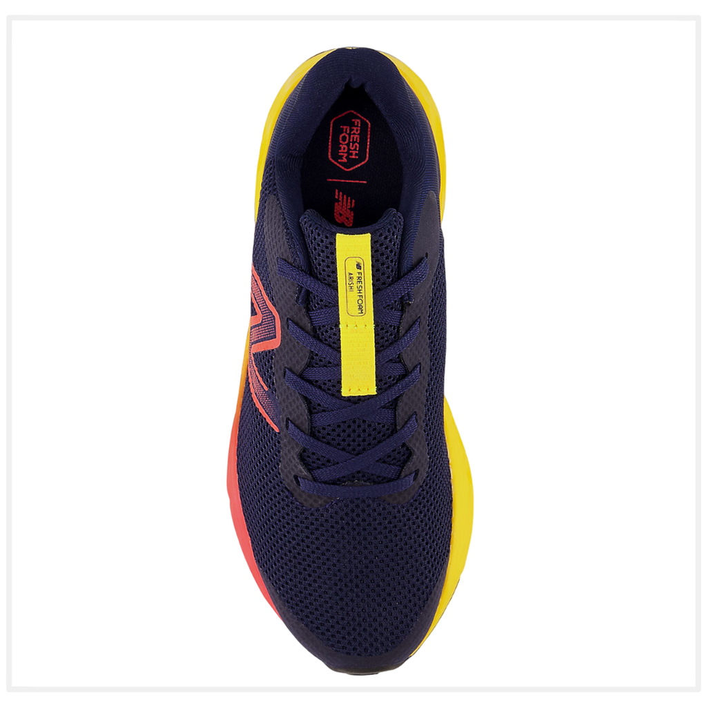 Zapato de Niño New Balance Fresh Foam Arishi v4 Azul Marino/Anaranjado